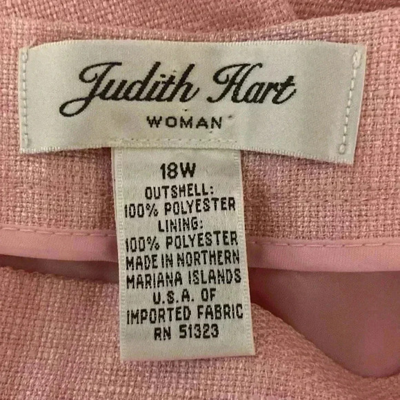 JUDITH HART Women’s Dress Slacks Pink Size 18W - Picture 4 of 8